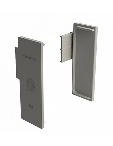 Комплект заглушок закритих до профілю GOLA L-подібний Сірий