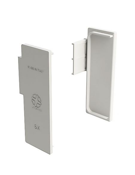 Комплект заглушек закрытых к профилю GOLA L-образный Белый