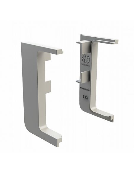 Комплект заглушек открытых к профилю GOLA L-образный Серый