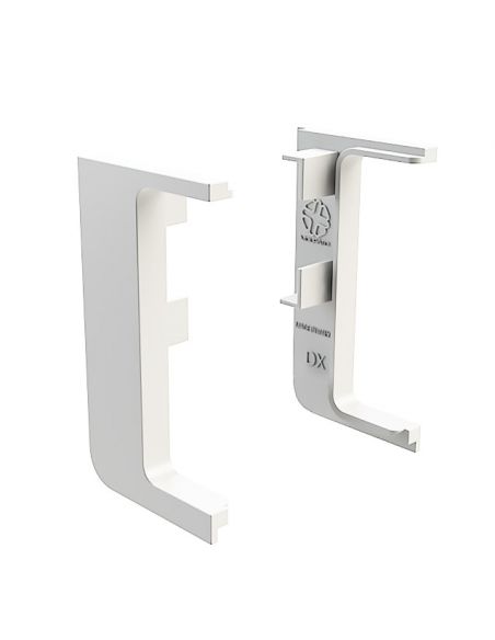 Комплект заглушок відкритих до профілю GOLA L-подібний Білий