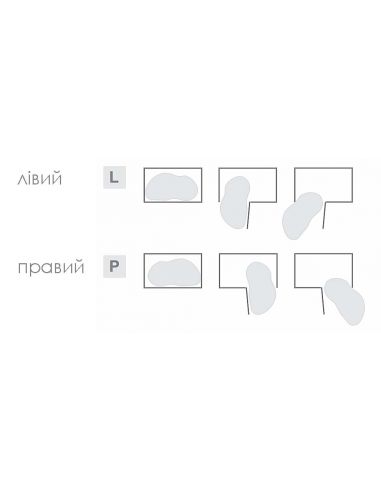 Магічний кут Corner Optima 800мм графіт