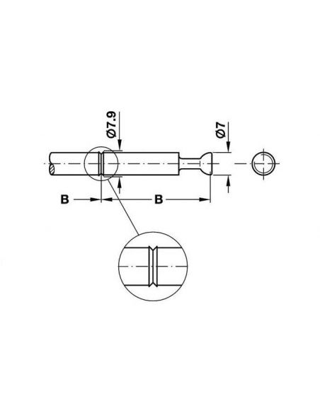 Болт стяжки MINIFIX для стяжки двох плит ДСП