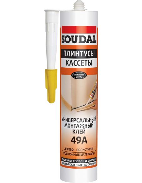 Универсальный монтажный клей 49A 300мл SOUDAL