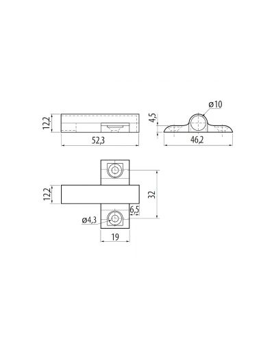 Адаптер к амортизатору PRESTIGE крестообразный
