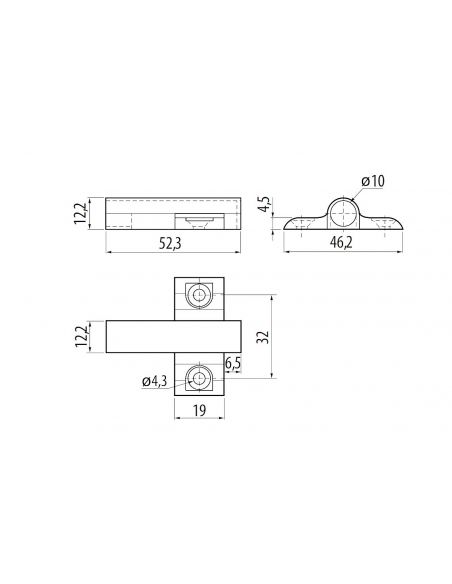 Адаптер к амортизатору PRESTIGE крестообразный