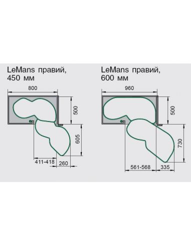 Повний комплект Le Mans 2 Plus Classic 450мм Kesseböhmer