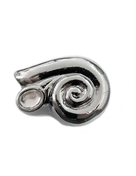 Ручка Равлик з перлиною хром