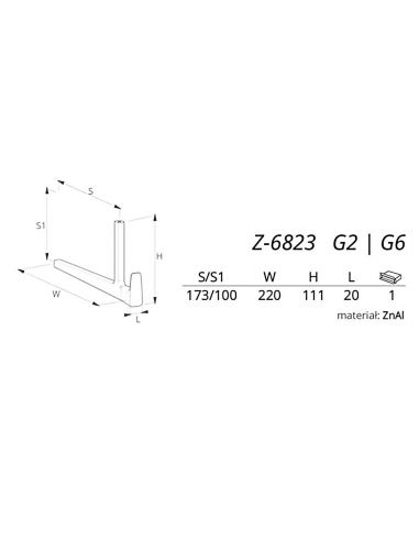 Вешалка ALVERO Z-6823 матовый хром