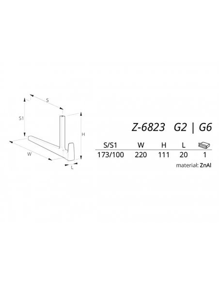 Вешалка ALVERO Z-6823 матовый хром