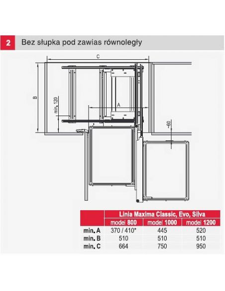 Рациональный угол MAXIMA SILVA Corner Comfort 1000 хром/графит