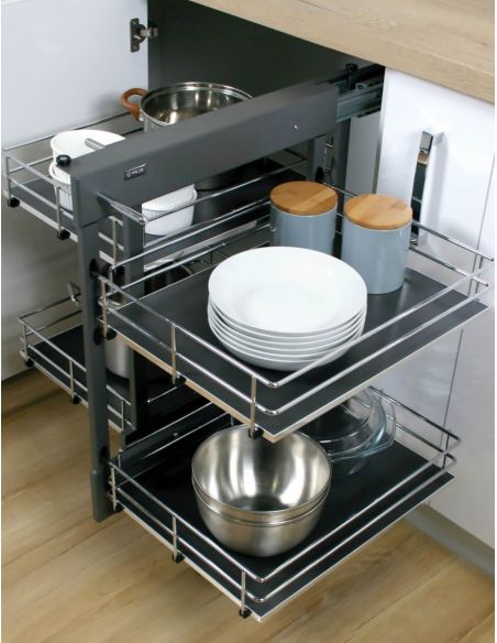 Раціональний кут MAXIMA SILVA Corner Comfort 1000 хром / графіт