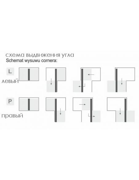 Рациональный угол MAXIMA EVO II Corner Comfort 1000 хром/белый