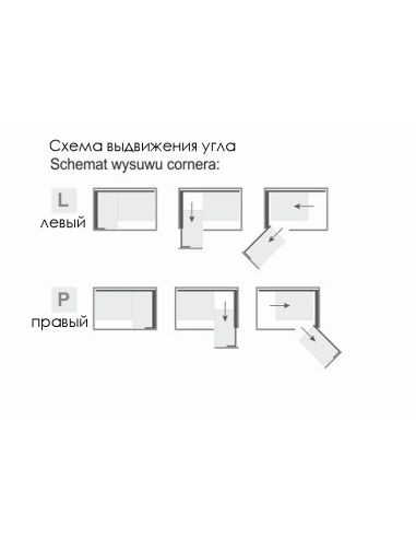 Волшебный угол MAXIMA SILVA Corner Front 900 хром/графит