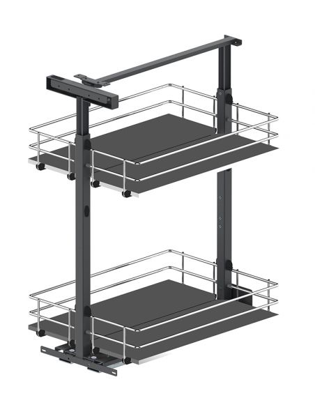 Карго 300 хром/графит с доводчиком MAXIMA SILVA