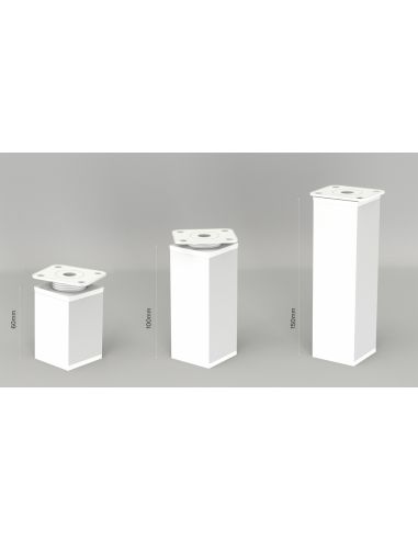 Ножка 40х40 біла  60мм, 100мм, 150мм