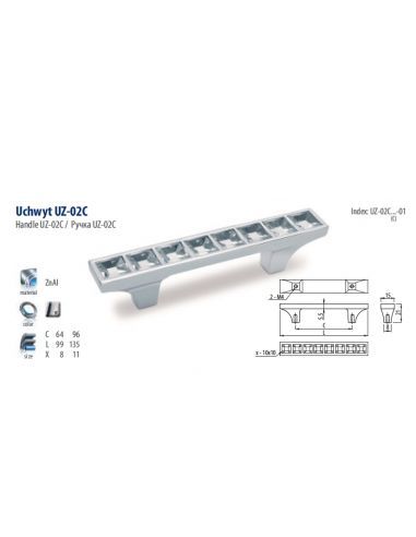 Ручка GTV UZ-02C/96