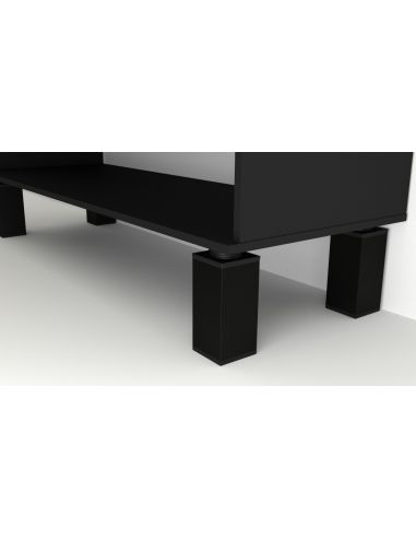 Ножка 40х40 чорна шліфована  60мм, 100мм, 150мм