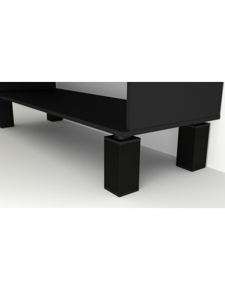 Ножка 40х40 черная шлифованная 60мм, 100мм, 150мм