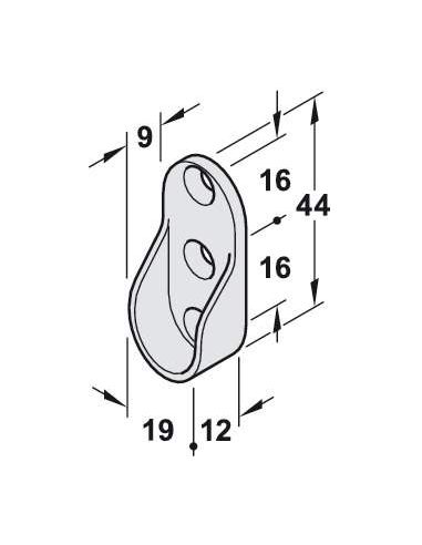 Штангодержатель для штанги  алюминий