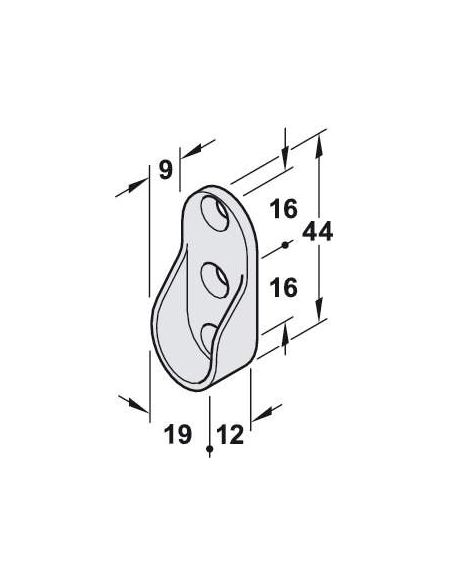Штангодержатель для штанги  алюминий