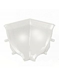 Кут внутрішній до плінтусу тонкому Korner білий