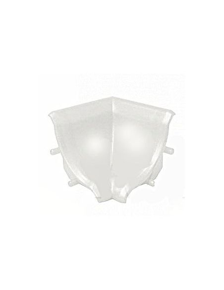 Кут внутрішній до плінтусу тонкому Korner білий