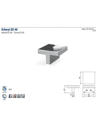 Ручка GTV UZ-40 (06)