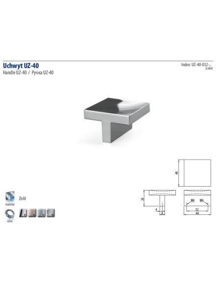 Ручка GTV UZ-40 (06)