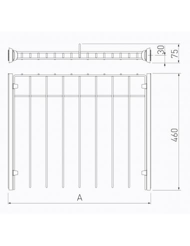Вешалка для брюк SMART без направляющих