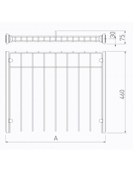 Вішалка для брюк SMART без направляючих