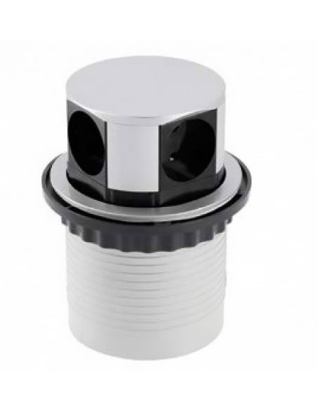 Подовжувач офісний COMFORT 100mm 4 розетки SCHUKO з проводом 1,5m алюміній