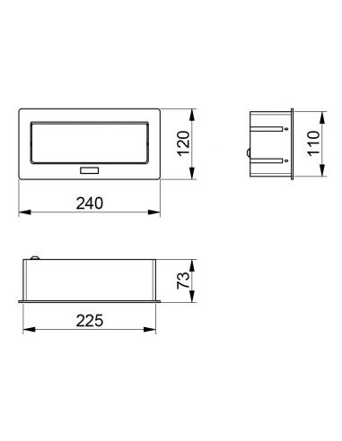 Разветвитель офисный SOFT / KWADRO 2 розетки...