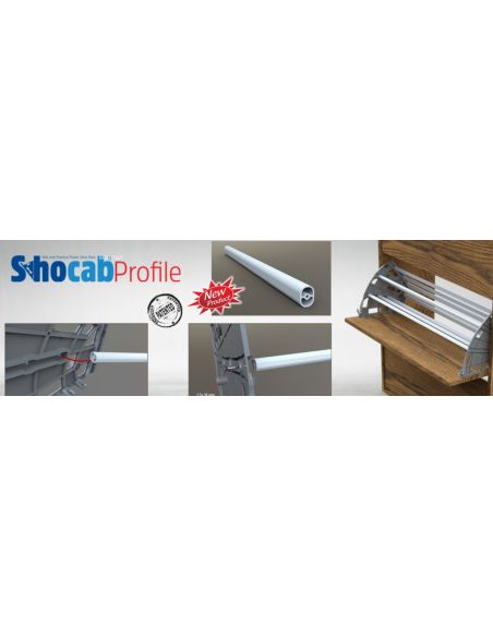 Профиль для откидной полки обувной Shocab 2,75м Mesan
