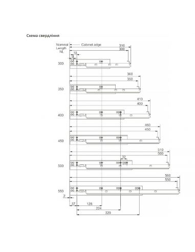 Направляюча Push to Open прихована повного...