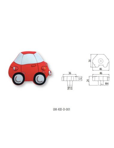 Ручка GTV гумова UM-KID-D-001 авто