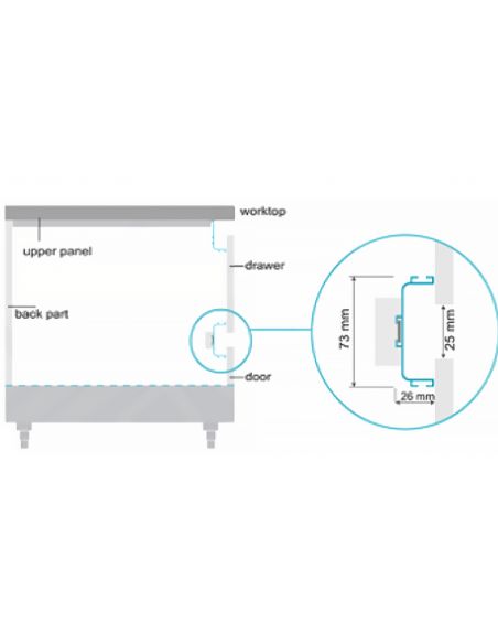 Профиль GOLA C алюминий, белый, черный 4200мм Турция