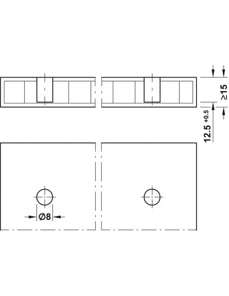 Розпірна стяжка IxConnect SC 8 25, пластик 8 х 25 мм