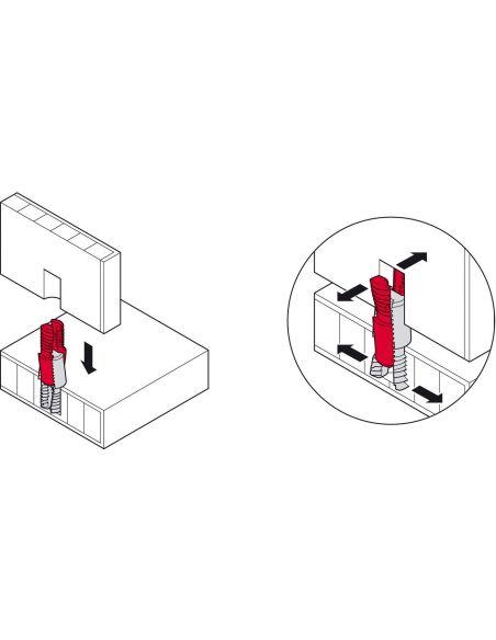 Розпірна стяжка IxConnect SC 8 25, пластик 8 х 25 мм