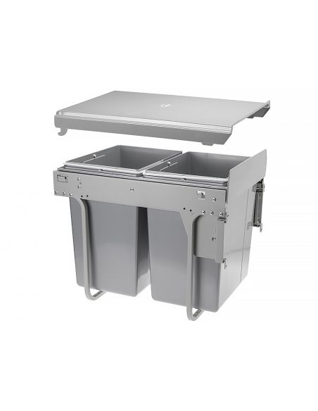 Ведро-сегрегатор для секции 450мм с передним креплением 2х20л