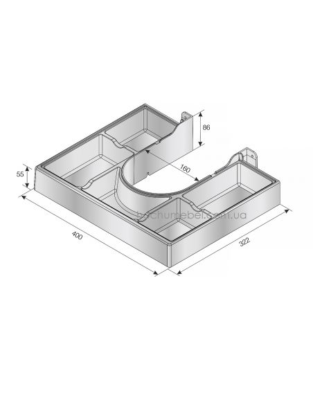Обмежувач сифона для ванної тумби