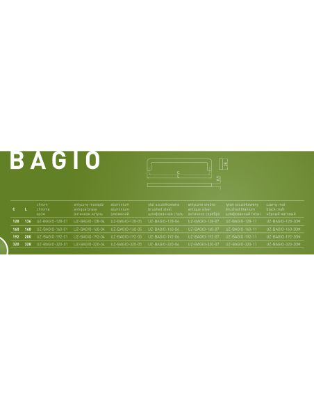 Ручка GTV BAGIO inox