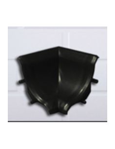 Кут внутрішній до плінтусу тонкому Korner чорний