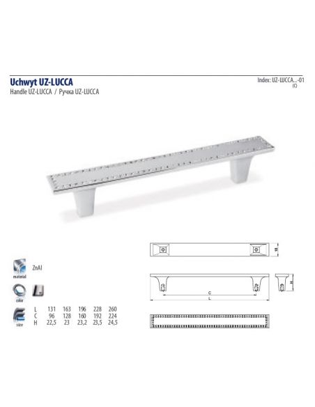 Ручка GTV LUCCA /160 (UZ-LUCCA 160-01)