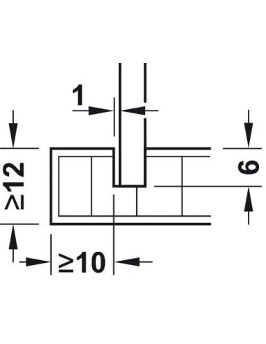 Фіксатор задньої стінки IxConnect Hafele