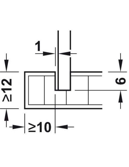 Фіксатор задньої стінки IxConnect Hafele