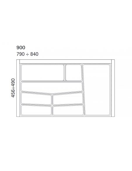 Лоток 900 графіт VOLPATO 32/76
