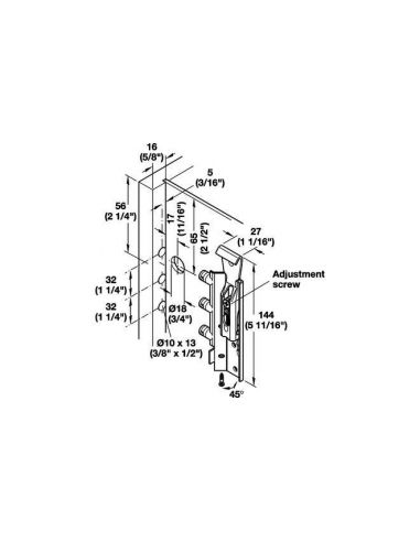 Подвес скрытый регулируемый для шкафов быстрого...