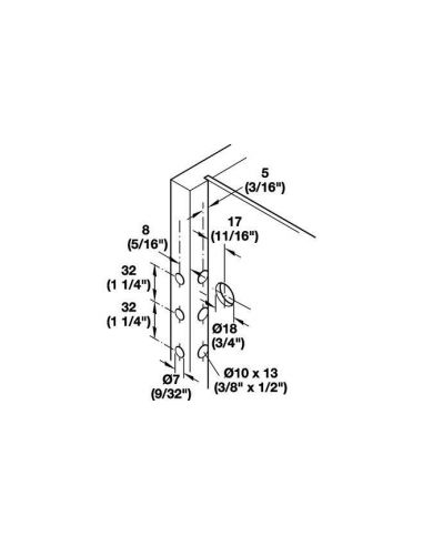 Подвес скрытый регулируемый для шкафов быстрого...