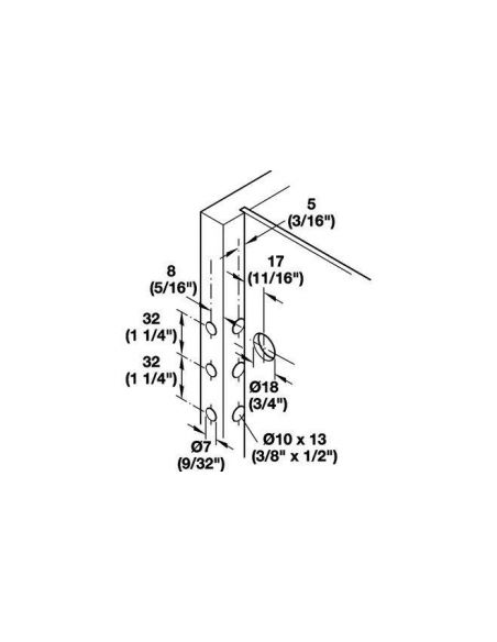 Подвес скрытый регулируемый для шкафов быстрого монтажа