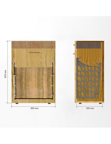 Полка для белья откидная пластиковая белая Mesan